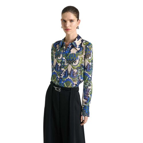 Cue Mirage Satin Shirt